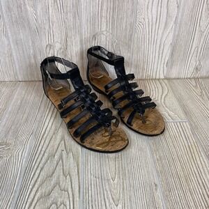 Sam Edelman Gladiator Caged Sandal Black‎ Women's 7.5M
